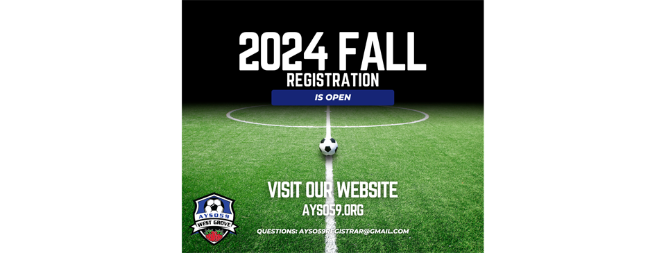 2024 Fall Registration is OPEN