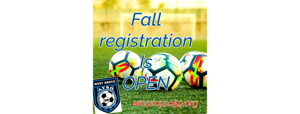 Fall Registration is OPEN