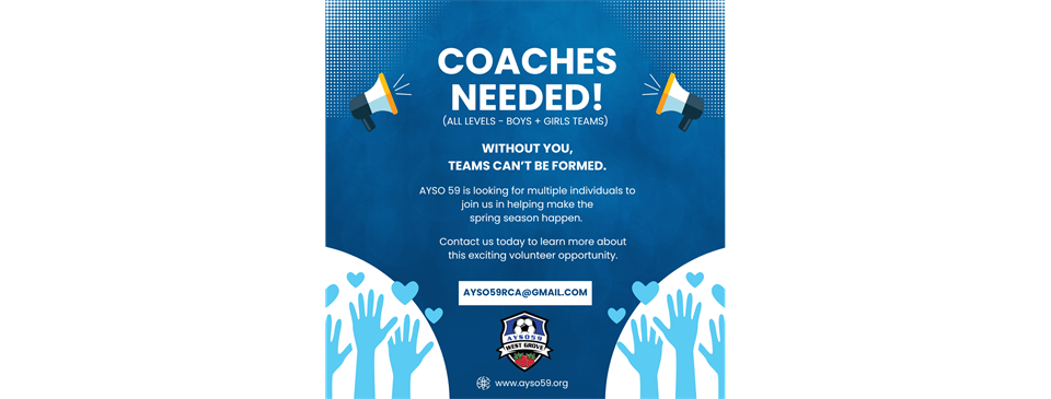 COACHES NEEDED!! 